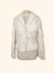 Veste vintage blanche en fourrure de lapin