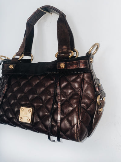 Sac à main cuir matelassé marron ( SOLD OUT )