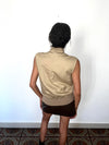 GILET SANS MANCHES BEIGE