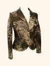 Veste imprimé léopard lurex doré ( SOLD OUT )