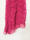 Robe smocks asymétrique fushia ( SOLD OUT )