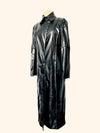 Manteau trench-coat similicuir BALMAIN vintage