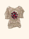 Pull en crochet laine. ( SOLD OUT )