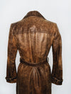 Manteau long vintage en cuir veritable vieilli ( SOLD OUT )