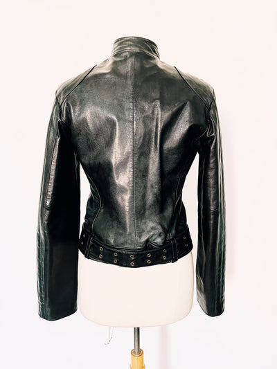 Veste biker en cuir veritable. ( SOLD OUT )