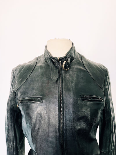 Veste biker en cuir veritable. ( SOLD OUT )